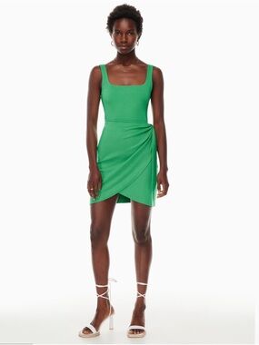 Aritzia Wilfred Green Saturn Mini Dress - Size Small